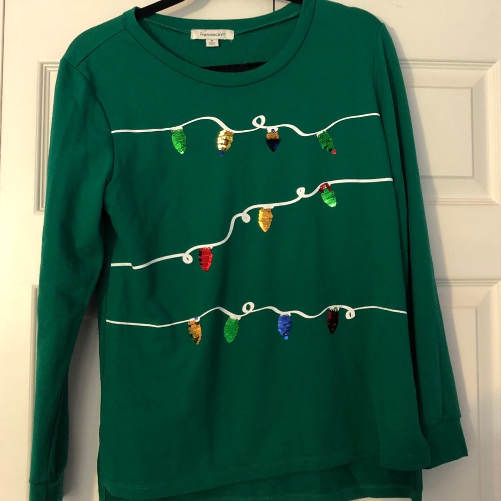 Francesca’s Christmas sweater